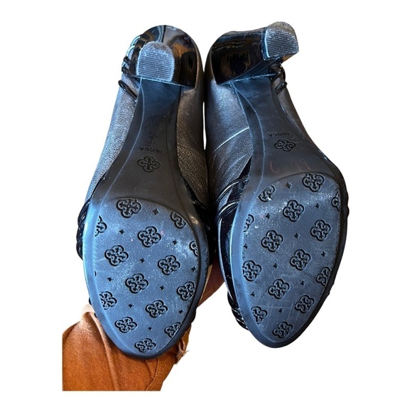 Isola Resia Smog Chocolate Open Toe Pump size 9 - Picture 11 of 14